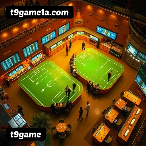 Apostas esportivas na t9game — ilustração editorial